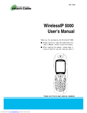 Hitachi Cable WIRELESSIP 5000 User Manual