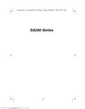 Hitachi SA200 Series Manual