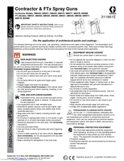 Graco Contractor 826085 Instructions-Parts List