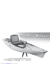 Hobie Mirage Pro Angler Owner's Manual