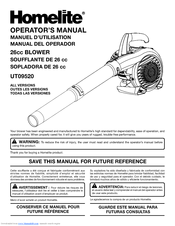 Homelite UT09520 Operator's Manual