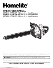 Homelite CSP4518 - UT74125A Operator's Manual