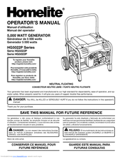 Homelite HG5022P Series Operator's Manual