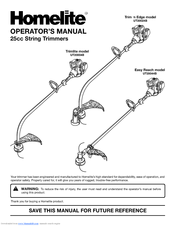 Homelite EASY REACH UT20024B Operator's Manual