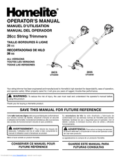Homelite 26SS UT32050 Operator's Manual