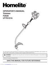 Homelite F2020 Operator's Manual