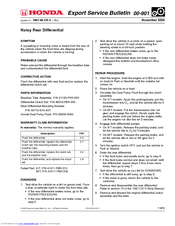 Honda 00-901 User Manual