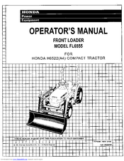 Honda FL6555 Operator's Manual