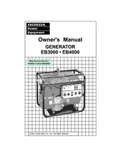Honda EB3000 Owner's Manual