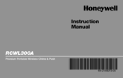 Honeywell RCWL300A1006 - Premium Portable Wireless Door Chime Instruction Manual