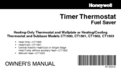 Honeywell CT1500 Owner's Manual