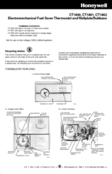 Honeywell CT1800 Installation Instructions Manual