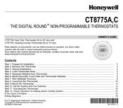 Honeywell THE DIGITAL ROUND CT8775C Owner's Manual