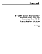 Honeywell ST 3000 Installation Manual
