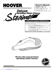 Hoover Steam cleaner Owner's Manual