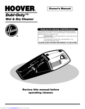 Hoover Dubl-Duty Owner's Manual
