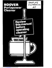 Hoover Portapower S1055 Operating Manual