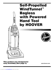 Hoover WindTunnel Self-Propelled WindTunnel Bagless with Powered Hand Tool Owner's Manual