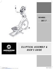 Horizon Fitness SXE 7.7 Assembly & User's Manual