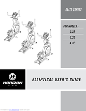 Horizon Fitness 3.3E User Manual