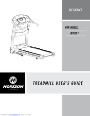 Horizon Fitness HZ SERIES WT951 User Manual