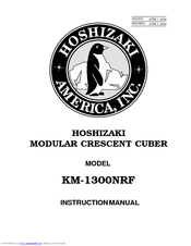 Hoshizaki KM-1300NRF Instruction Manual