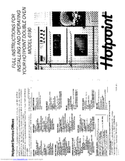 Hotpoint 6190 Full Instructions For Installing And Operating