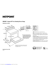 Hotpoint RB526DPWW - Standard Clean Electric Range Specification