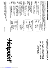 Hotpoint 8329 Handbook