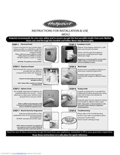 Hotpoint WD52 Instructions For Installation And Use Manual