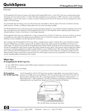HP StorageWorks DAT 24 Quickspecs
