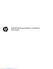 HP S1922 User Manual