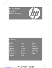 HP PhotoSmart E-Series Warranty