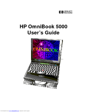 HP OmniBook 5000 User Manual