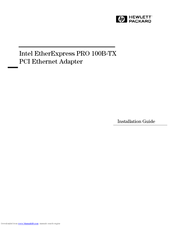 HP 100B-TX Installation Manual