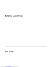Hp External Media Cards User Manual