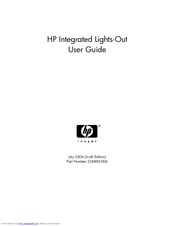 Hp HP Integrated Lights-Out User Manual