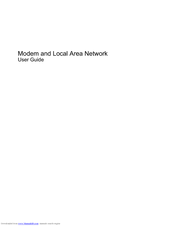 HP Modem and Local Area Network User Manual