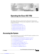 Cisco ICS-7750 Operating Manual