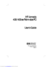 HP Jornada 430/430se - Palm-size PC User Manual