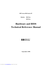 HP Vectra 520 Technical Reference Manual