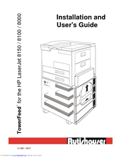 Rutishauser TowerFeed LaserJet 8150 Installation And User Manual