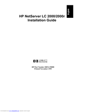 HP NetServer LC2000 Installation Manual