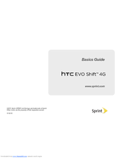 HTC EVO Shift 4G PG06100 Basic Manual