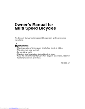 Huffy 1C4880-A01 Owner's Manual
