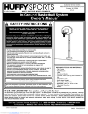 Huffy In-ground Basketball System Owner's Manual
