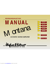 Hughes & Kettner Montana Acoustic Guitar Amplifier Owner's Manual