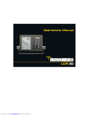Humminbird LCR 3D Operation Manual