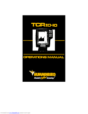 Humminbird TCR ID-10 Operation Manual