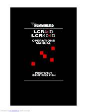 Humminbird LCR4 ID Operation Manual